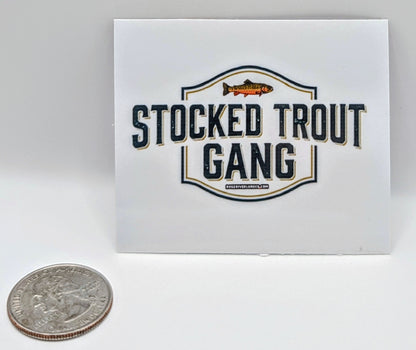 Stocked trout gang sticker 2