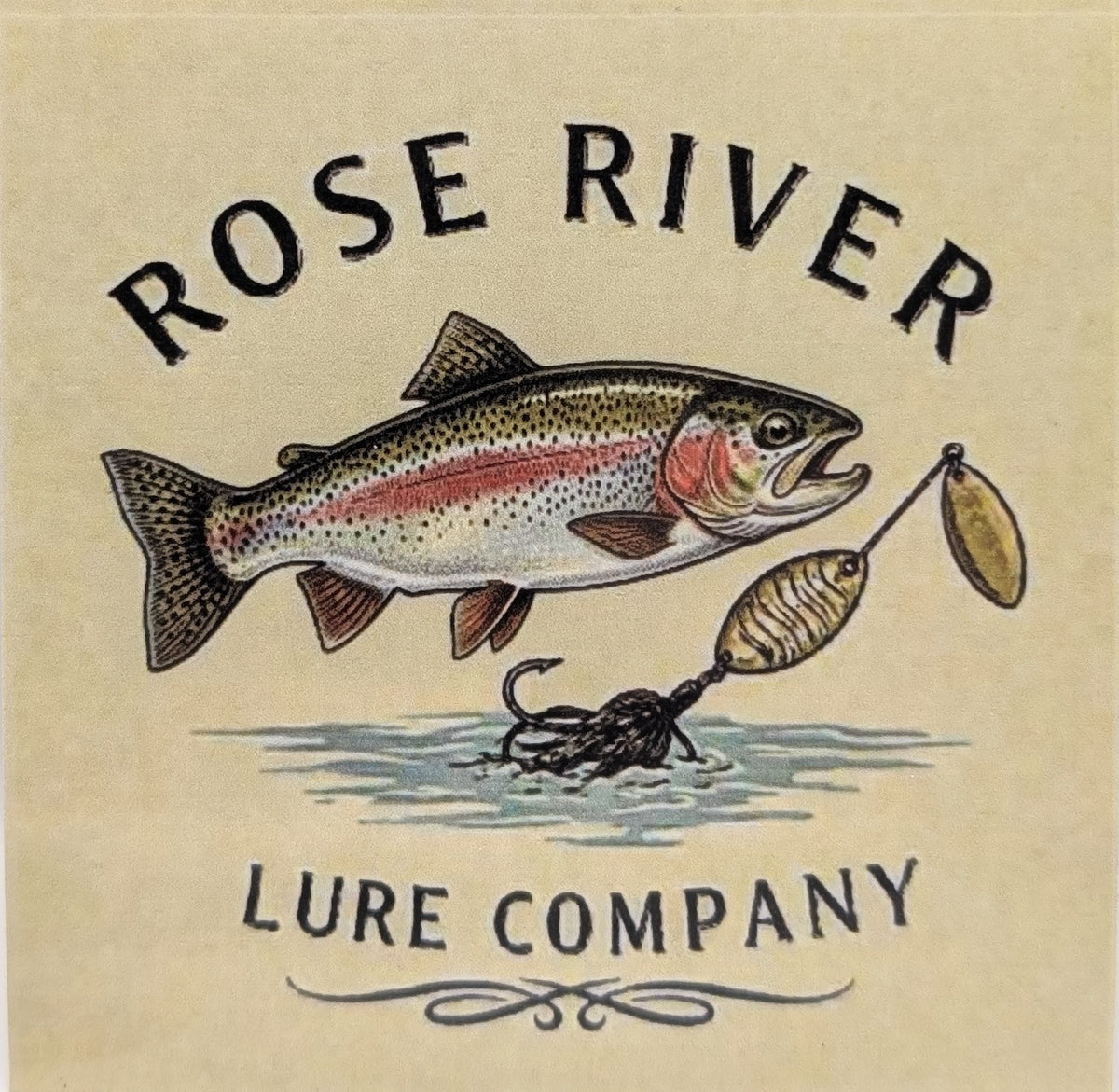 RRLC rainbow trout sticker