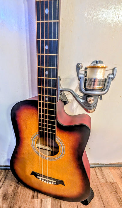 raffle for a one of a kind fishing pole guitar 🎸
