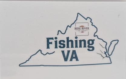 Fishing VA sticker