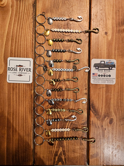 Fishing lure keychain